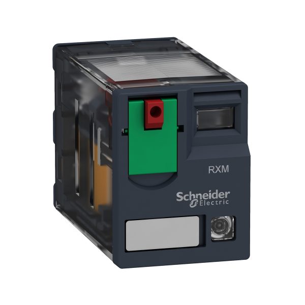 رله شیشه ای 14 پایه 230 ولت AC و 6 آمپر با LED اشنایدر