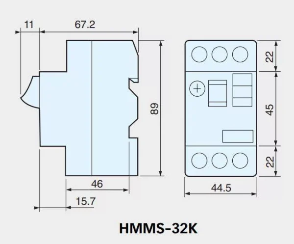 کلید حرارتی هیوندا 0.25 آمپر HMMS-32K
