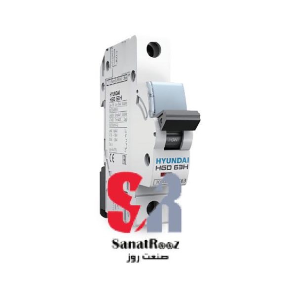کلید مینیاتوری 2 آمپر تک پل از هیوندای HYUNDAI HGD 63N 1P-2A