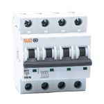 کلید مینیاتوری 4 پل 63 آمپر 10 کیلو AC تیپ B