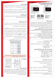 کاتالوگ ساعت نجومی ۶A شیوا امواج شامل چهار کادر با مشخصات فنی، ابعاد و نحوه نصب