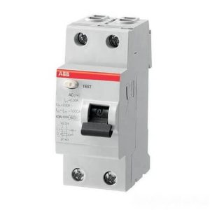 نصب کلید RCCB تکفاز ۴۰A ABB FH202 روی تابلو برق