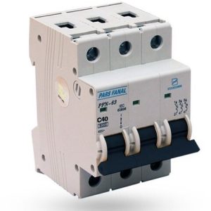 خرید و قیمت کلید مینیاتوری سه فاز 25 آمپر 10KA پارس فانال