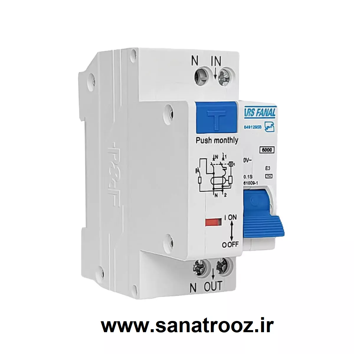 کلید محافظ جان ترکیبی دو پل 25 آمپر پارس فانال مدل PFLN25-63-2P خرید و قیمت کلید محافظ جان ترکیبی دو پل 25 آمپر پارس فانال مدل PFLN25-63-2P